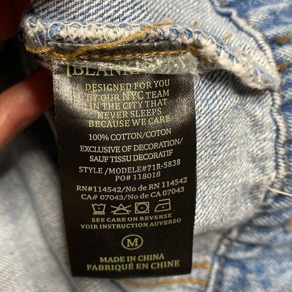 Star Embroidered Factory Distressed Denim Jacket - Picture 13 of 13
